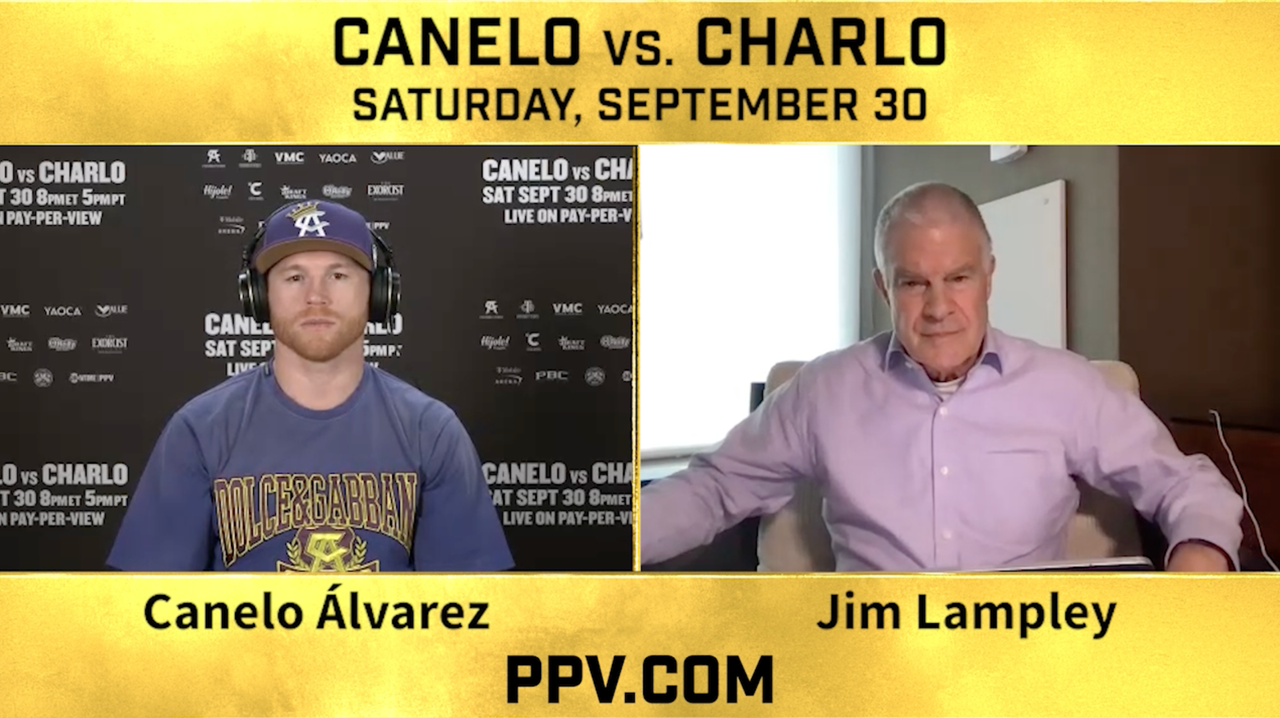 Jim Lampley Interviews Canelo About Charlo Fight